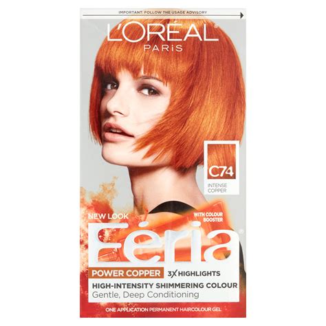 L'oreal Paris Feria Permanent Hair Color, C74 Copper Crave - Walmart.com