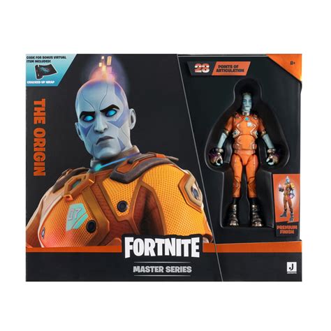 Fortnite Origin Master Grade - 4 inch Deluxe Action Figure with Flame Gauntlets, Accessories ...