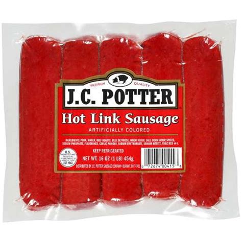 J.C. Potter Hot Link Sausage, 16 oz - Walmart.com