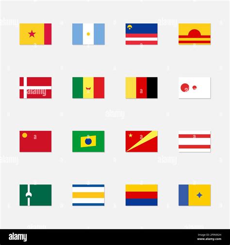 Set of flags of fictional countries Stock Vector Image & Art - Alamy