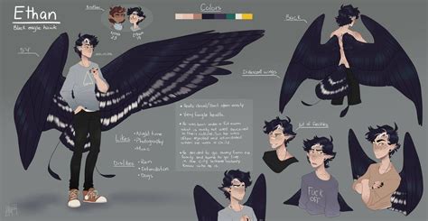 Ethan ref by atachi00 on DeviantArt | Arte de personajes, Dibujo de alas, Diseño de personajes