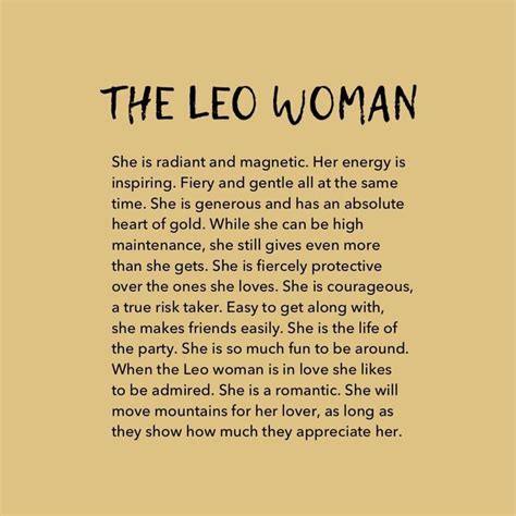 THE LEO WOMAN 🌼 Women’s astrology prints are available to download on ...