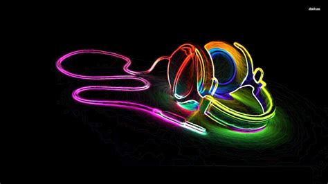 Neon Music Notes Wallpaper - WallpaperSafari