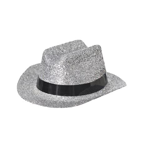 Silver Glitter Mini Cowboy Hat 4in x 2in | Party City Canada