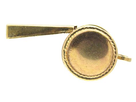 Gold Barrel Whistle - The Antique Jewellery Company