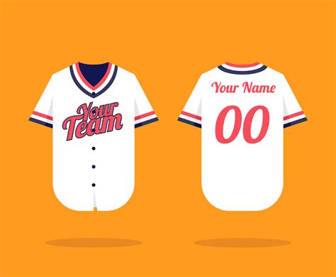 Baseball Jersey Mockup 235357 Vector Art at Vecteezy