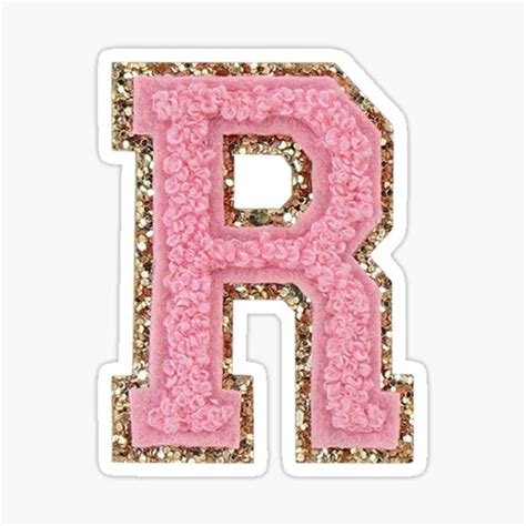 "Preppy Pink Varsity Letter R" Sticker for Sale by ktp100 | Preppy ...