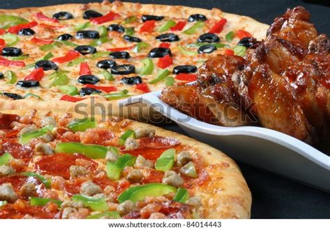 Pizza Wings Combo Stock Photo 84014443 | Shutterstock