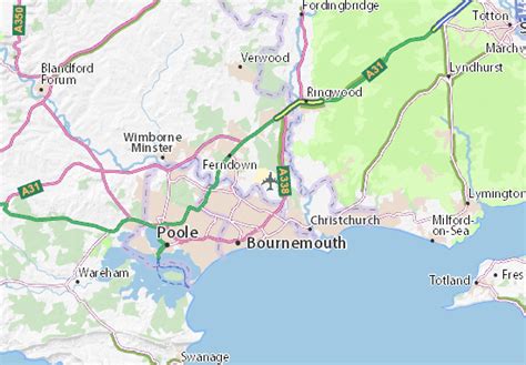 MICHELIN Bournemouth International Airport map - ViaMichelin