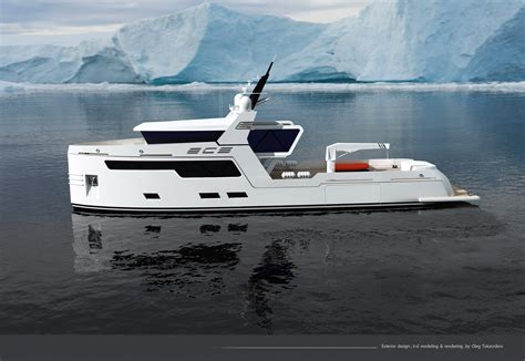 Expedition yacht exterior design on Behance