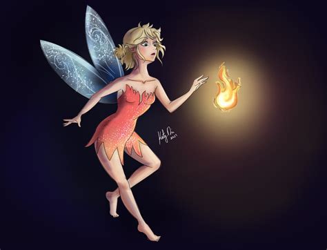 ArtStation - Fairy and fire fan art