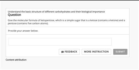 SOLVED: Understand the basic structure of different carbohydrates and their biological ...