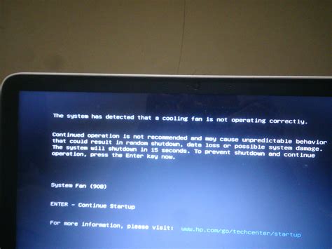 Laptop Fan Error On Startup Hp Startup techcenter fix - misterdudu.com