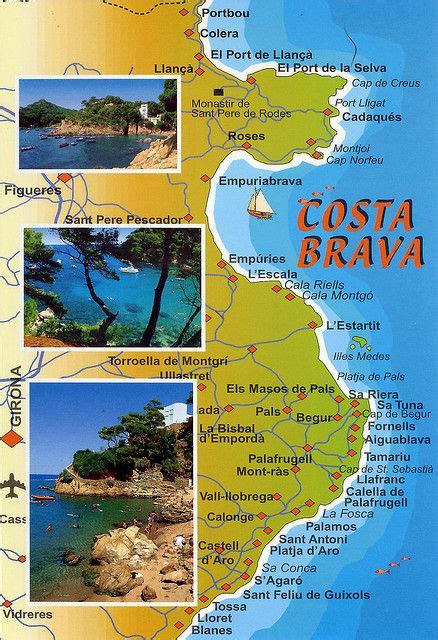 Costa Brava-2 Map Card (3 For Trade) | Spain, Holidays and Portugal