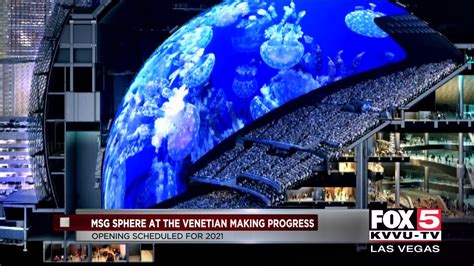 MSG Sphere at the Venetian is on track to open in 2021 in Las Vegas - YouTube