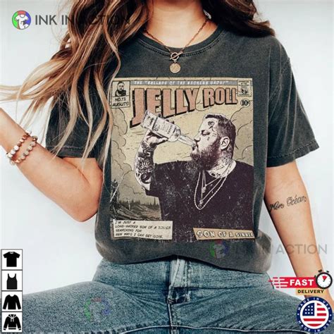 Vintage Book Art Ballads Of The Broken Tour Album Graphic Tee Jelly ...