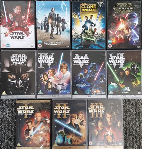 Star Wars Dvd Set Wars Dvd Star Collection Set Custom Cover 1977 ...