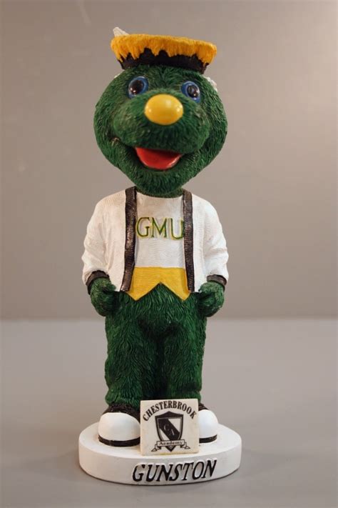 "Bobblehead" figurine of George Mason University mascot Gunston. (Item ...