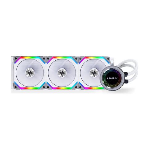 Buy Lian Li GALAHAD AIO 360 RGB UNI FAN SL120 EDITION WHITE - Triple 120mm Addressable RGB Fans ...