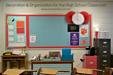 Decoration & Organization for the High School Classroom | High school classroom, School ...