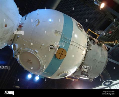 Russian Soyuz space capsule, in the National Space Centre, Leicester ...