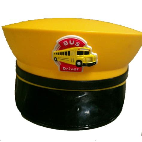 Yellow Bus Driver Hat School Bus Schoolbus Cap Costume Dress Up Adult Cosplay - Walmart.com ...