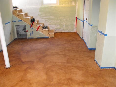 Basement Concrete Floor Paint Color Ideas 21 | Painted concrete floors, Basement flooring ...