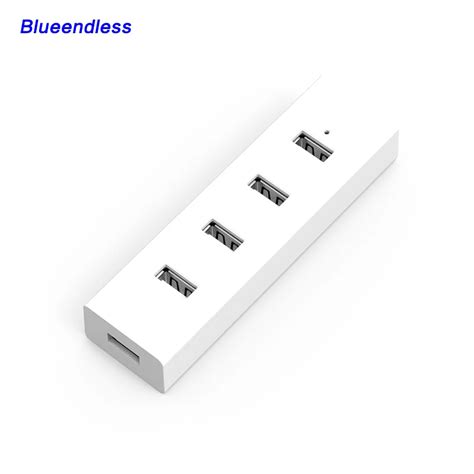 Blueendless Plastic 4 port usb 2.0 hub Super light notebook computador usb hub 4 port ...