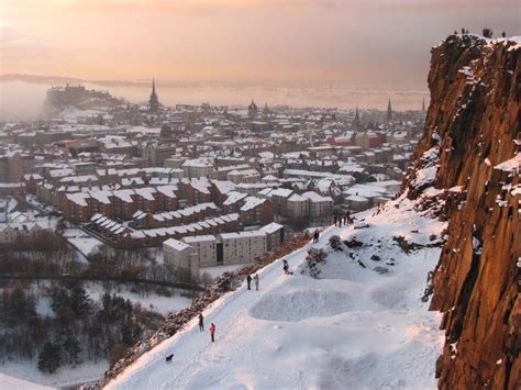 Snowy Edinburgh - Salisbury Crags - Locations - Film Edinburgh