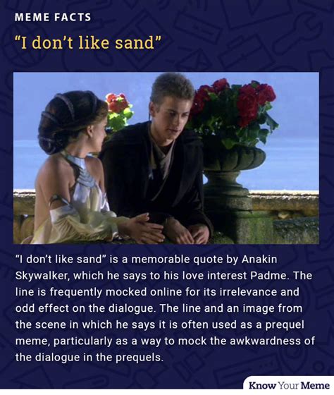 I Don't Like Sand | Know Your Meme