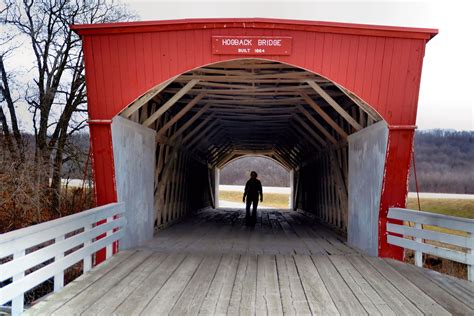 Hogback Bridge of Madison County over North River in Winterset, Iowa - Encircle Photos