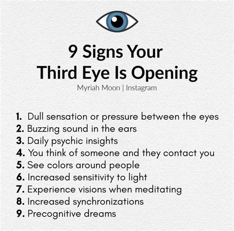 Heather Starr on Instagram: “9 signs your Third Eye is opening 💞Follow ...