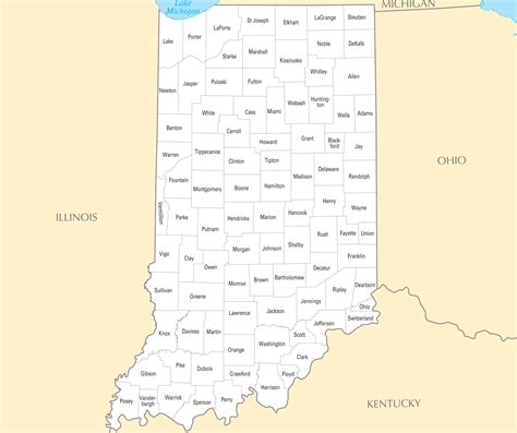 Indiana County Map - Mapsof.Net