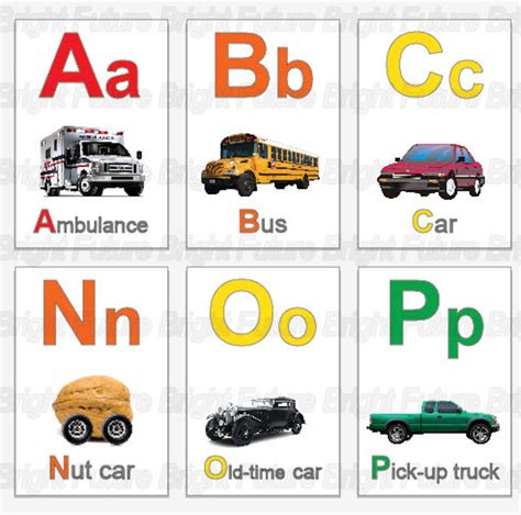 ABC Vehicle Flashcards Download. Trucks, Cars, Transportation, Trains ...