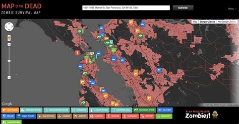 Zombie Survival Maps Show Danger Zones, Armories and Food Sources for ...