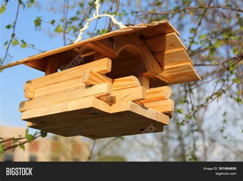 Wooden Bird Feeder On Image & Photo (Free Trial) | Bigstock