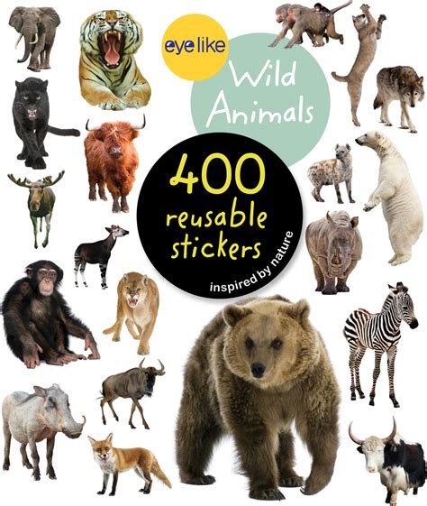 Eyelike Stickers: Wild Animals - Toodleydoo Toys