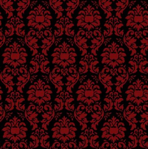 Red and black damask wallpaper | Alice in Wonderland | Pinterest | Damasks, Black and Red