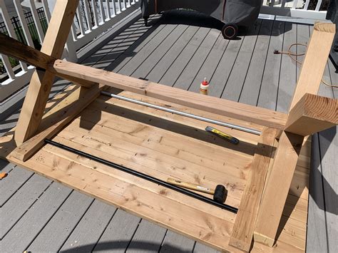 Build Your own X-Leg Outdoor Table - Honeybear Lane