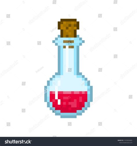 Pixel Health Potion Games Web Sites Stock Vector (Royalty Free ...