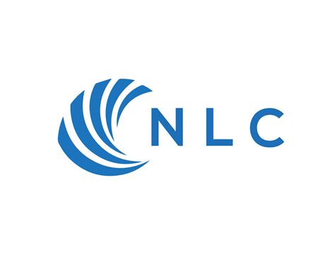 nlc letra logo diseño en blanco antecedentes. nlc creativo circulo ...