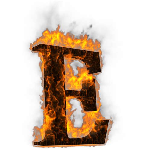 Fire alphabet 3d Rendering illustration. 24830563 PNG