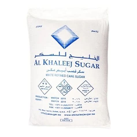 Al Khaleej White Refined Cane Sugar, 50Kg