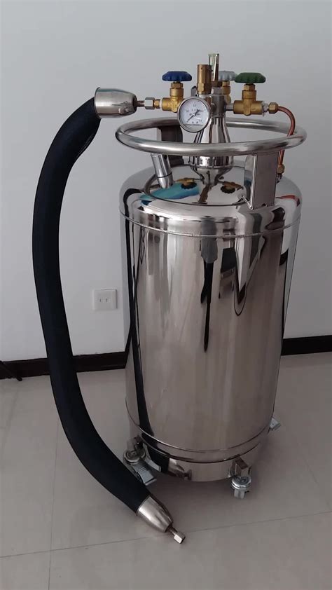 50l Self-pressurized Liquid Nitrogen Ice Cream Machine/stainless Steel Flask/tank/container ...