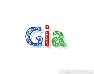 Gia Logo | Free Name Design Tool from Flaming Text