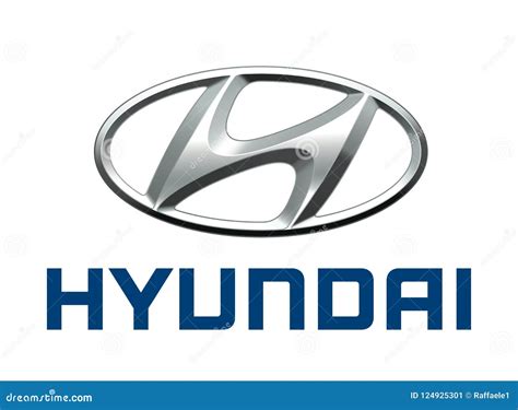 Logo Hyundai editorial photo. Illustration of format - 124925301