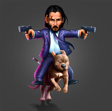 John Wick as Keanu Reeves and Dog, HD wallpaper | Peakpx