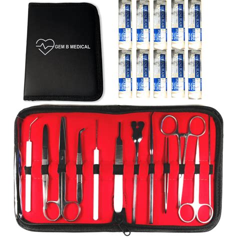 20 Pcs Dissection Dissecting Kit Set Tools For Advanced Medical Surgical Students Professionals ...