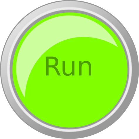 Run Push Button Clip Art at Clker.com - vector clip art online, royalty ...