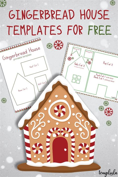 Free Gingerbread House Templates This Is A Fun Christmas Craft For Kids! - Printable Templates Free